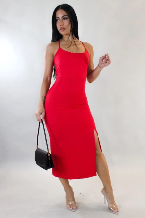 The Scarlet Confidence Midi Dress