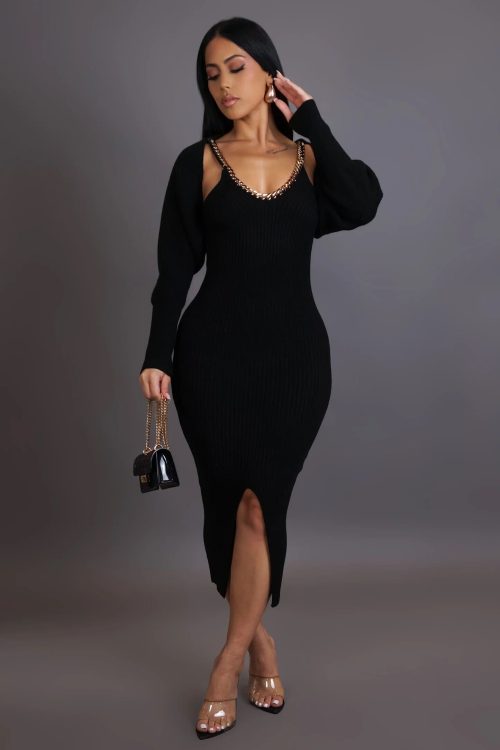 The Midnight Muse Knit Dress