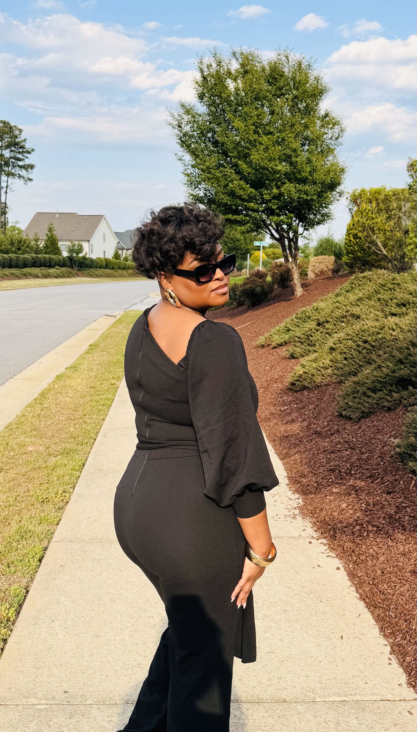 Black Tie Glam Jumpsuit - Image 4