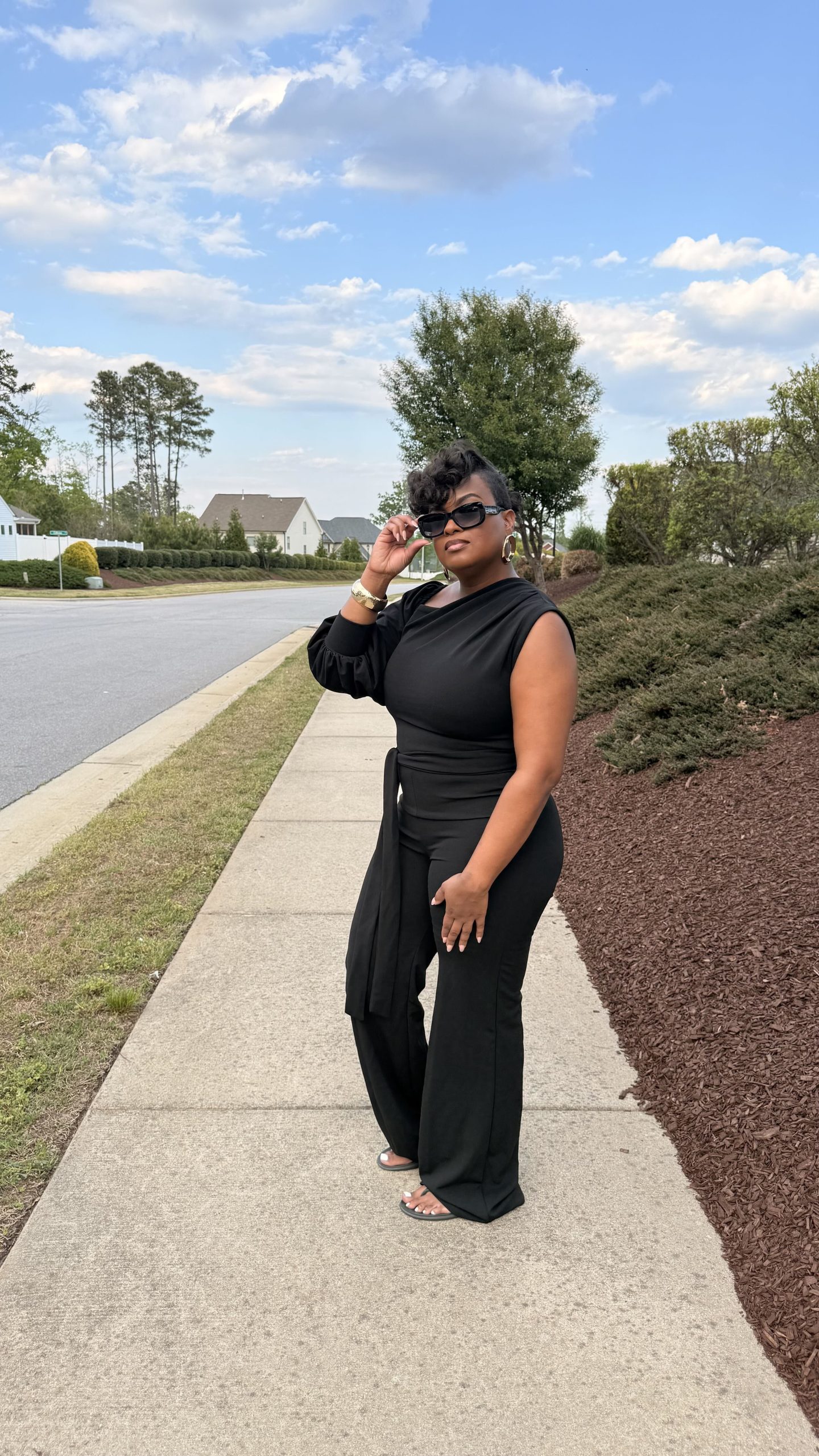 Black Tie Glam Jumpsuit - Image 3